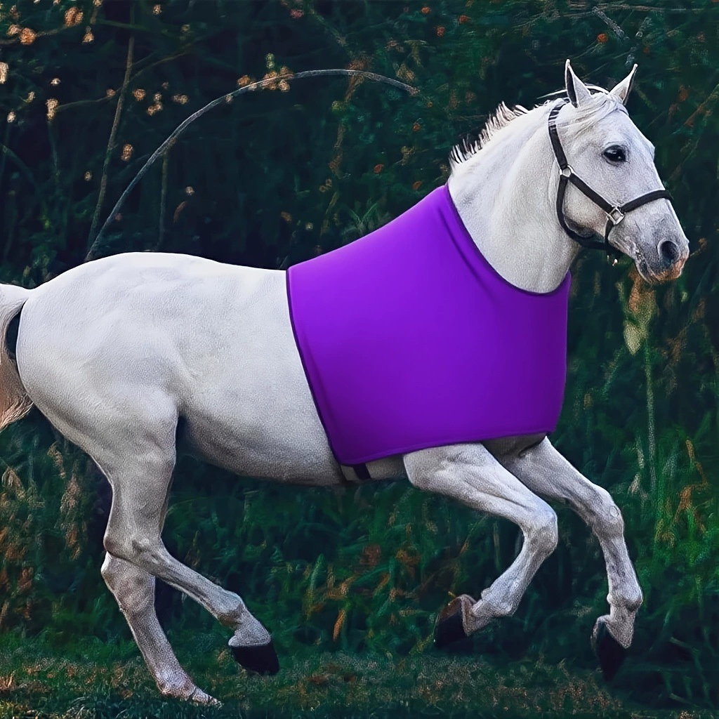 Новый дышащий телескопический защитный жилет для лошадей — защита плеч лошади, быстросъемный, защита от комаров и устойчивость