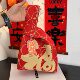 Dragon Boat Festival Theme Knitted Bag Company Annual Meeting Gift Bag Hand Bag Wedding Accompanying Gift Zongzi Bag Wedding Sugar Bag