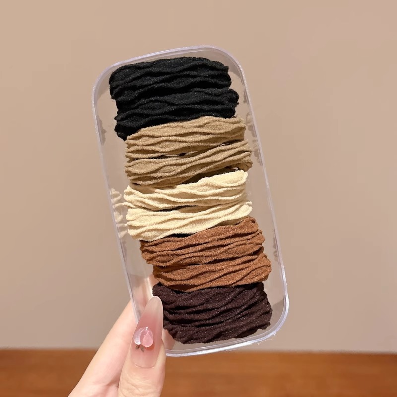 Anillo de cabello de cola de caballo de alta altura elástica de cabello duradero para mujeres 2025 nuevo estilo de alta calidad de cabello de cabello de invierno / otoño