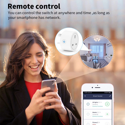 Homekit smart socket British standard plug voice control mobile phone app remote time switch