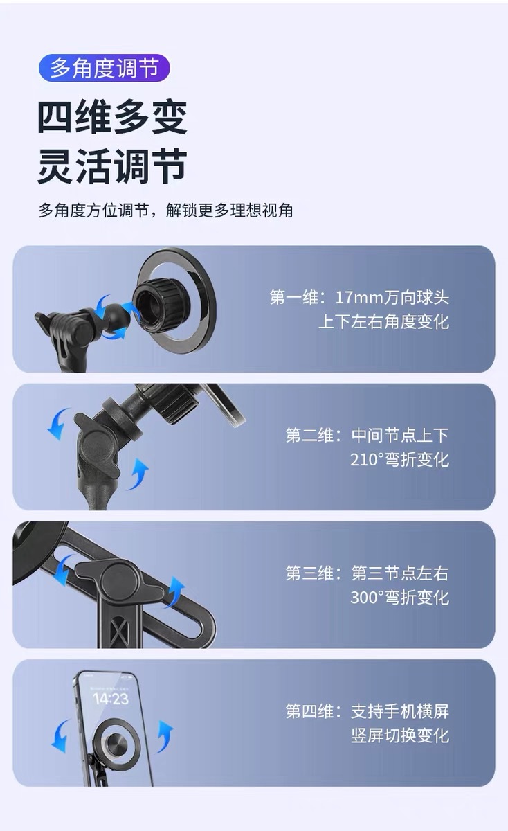 Suitable for Tesla Door-Side Mobile Phone Car Mount, New Model 3/Y Magnetic Phone Holder Yl Door Handle Base