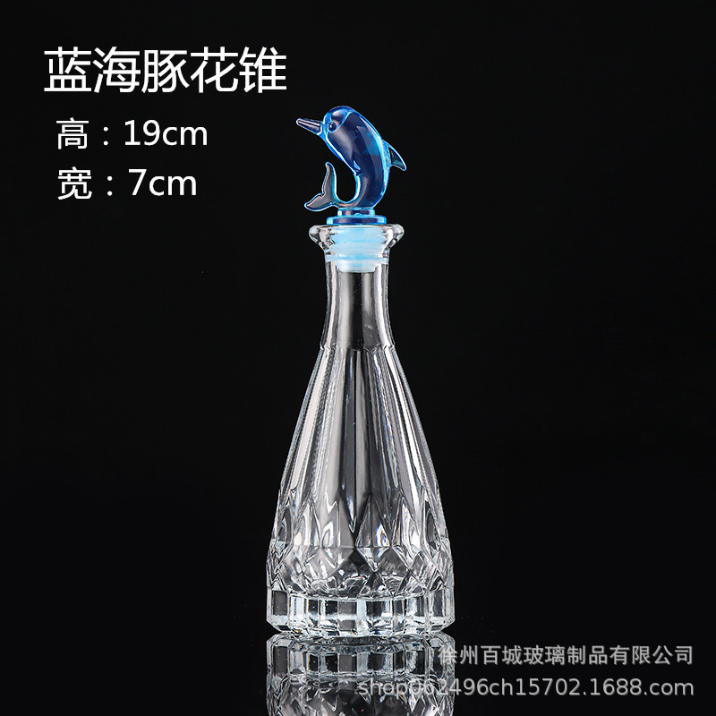 Envío gratuito creativo DIY botella de océano transparente botella de vidrio de corcho botella de deriva botella de arco iris deseando botella estrella material