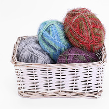 跨境专供凤尾绒毛线羊羔绒手编粗毛线外套围巾线DIY毛线批发