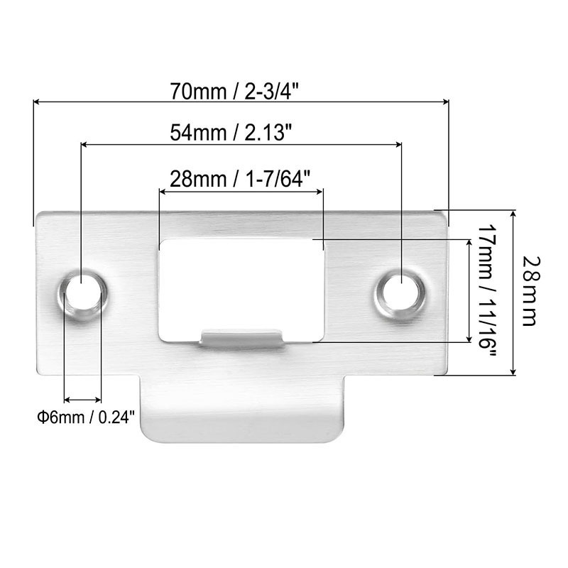 Placa de bloqueo de madera pieza de guía de perno de la puerta bloque de bloqueo cuerpo hebilla pieza perno hebilla caja hardware en stock accesorios al por mayor