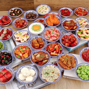 Dish Model Fake Dish Food Food Model Chinese Side Dish Props Restaurant Gourmet Dish Samples
