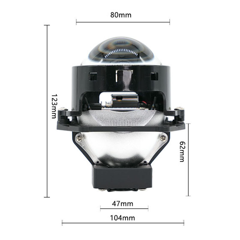 Nuevo faro LED corto de 3 pulgadas lente de doble luz modificada 63W luz de alta potencia alta definición brillante cerca de todo