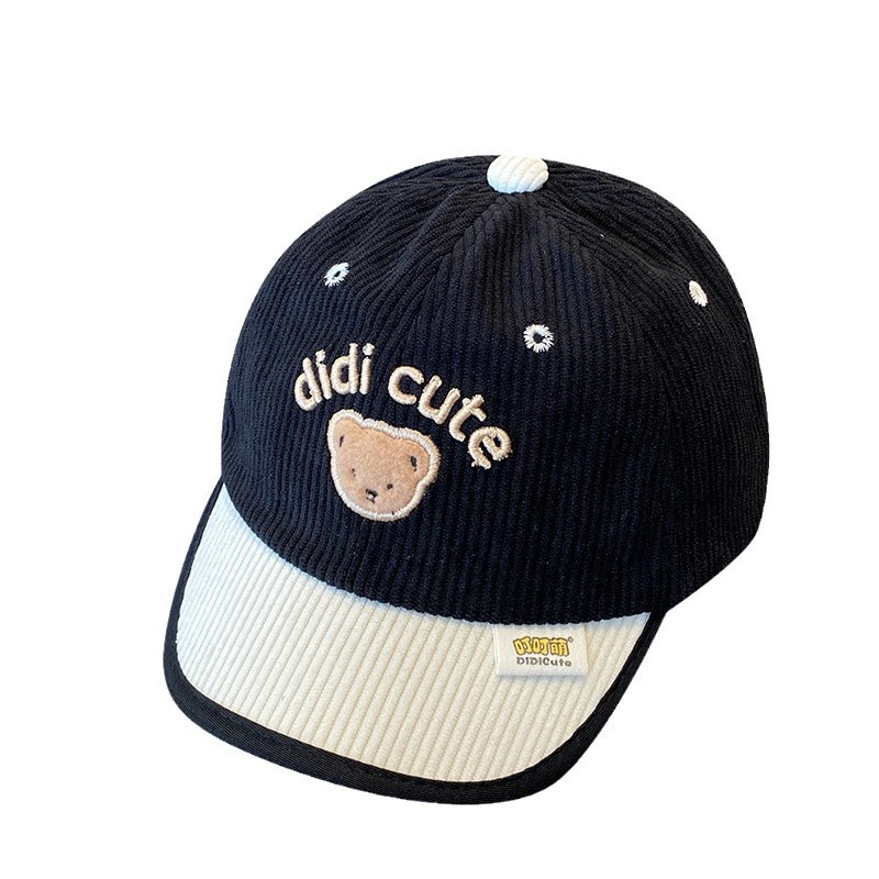 Primavera y otoño sombreros infantiles coreanos sombreros de lengua de pato para bebés de otoño y invierno de velcro para bebés de béisbol