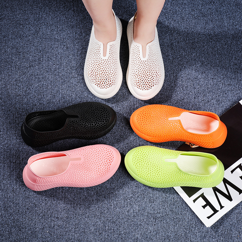 3D printed women's summer new perforated sandals, hollow and breathable, for outdoor beach sports and leisure 3D printed women's summer new perforated sandals, hollow and breathable, for outdoor beach sports and leisure
