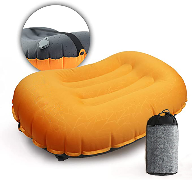 Almohada inflable al aire libre Almohada de aire TPU especial Almohada de TPU de almacenamiento portátil Almohada de viaje portátil