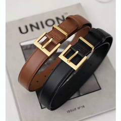 新款皮帶女士腰帶高檔柔軟時尚百搭真牛皮針扣百搭牛仔休閒褲帶潮