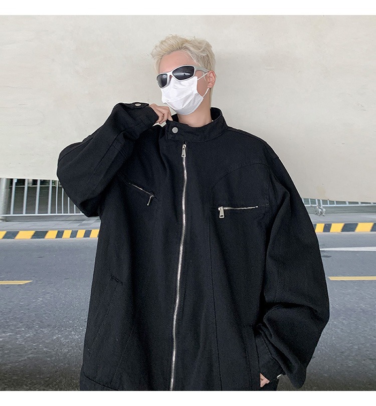 Men's Trendy Baseball Jacket With Zip Design For Spring Autumn_voghion.com