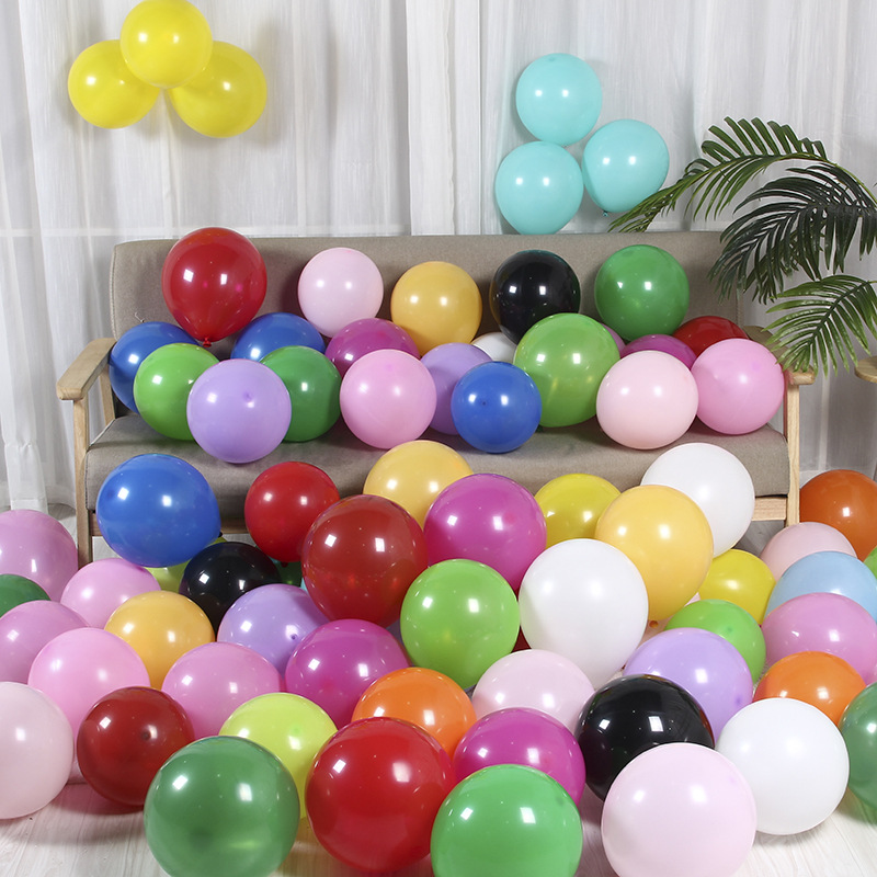 批發10寸2.2克加厚啞光氣球結婚婚房布置生日派對裝飾乳膠氣球