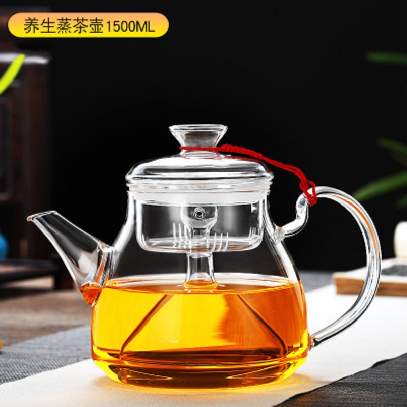 Fábrica al por mayor tetera de vidrio de alta borosilicato material tetera de cocina olla de energía de gran capacidad estufa de cerámica eléctrica tetera de flores y hierba