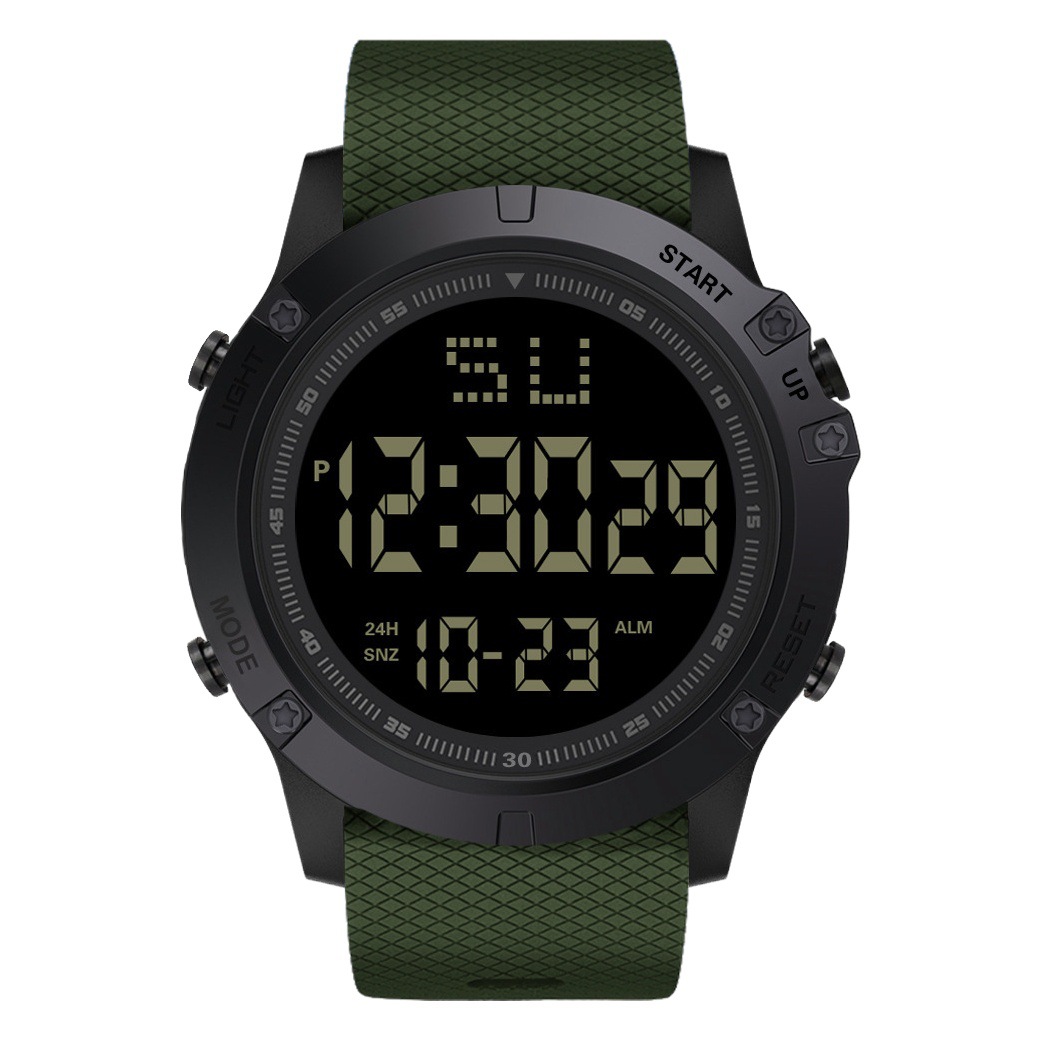Reloj de esfera grande LED de pantalla grande para hombre Reloj electrónico deportivo Reloj electrónico para estudiantes adultos 653