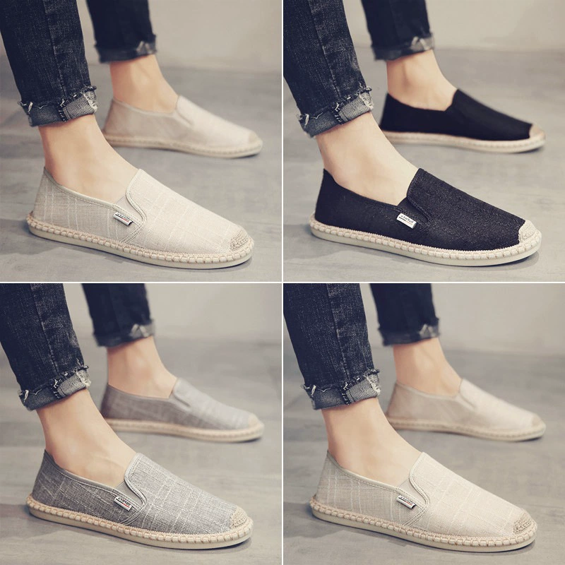 Новая Весенняя Тканевая обувь Old Beijing, модная универсальная модная мужская обувь 2022 года, Мужская ленивая повседневная обувь рыбака без шнуровки