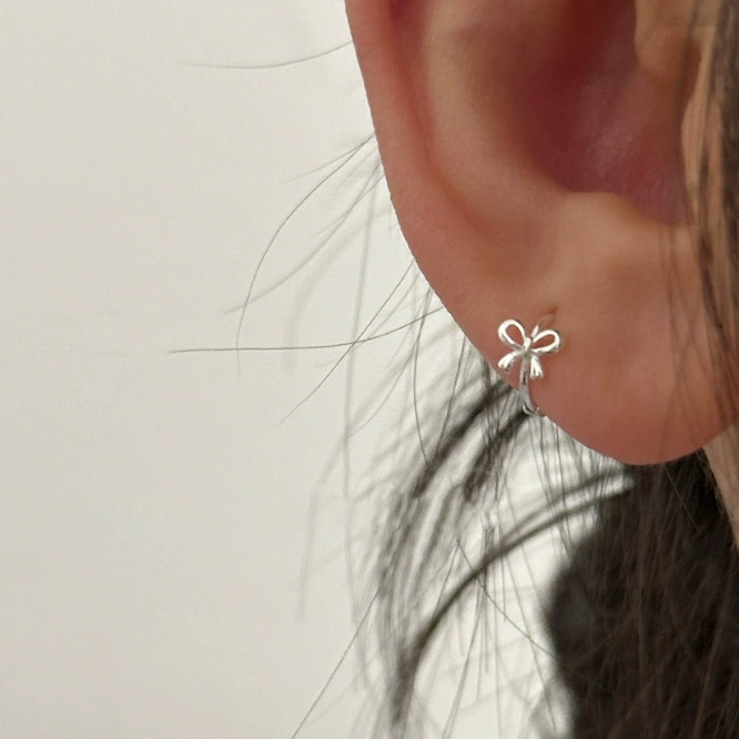 Earrings Small Bow Design, Universal Cute Lightweight Pair, Gold or Silver