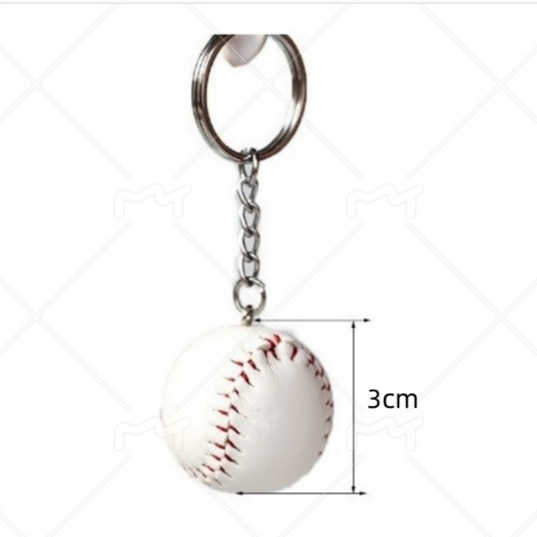 クロスボーダー4cmサッカーキーホルダーバスケットボールストラップ学生カバン掛け飾りスポーツグッズプレゼントテニスラグビー掛け