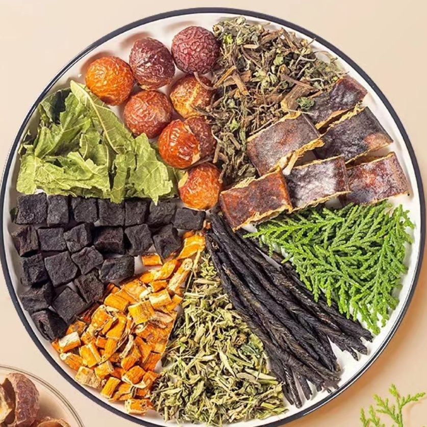 Jabón de champú de hojas de ciprés a base de hierbas Polygonum multiflorum champú jabón de cuidado del cabello hecho a mano refrescante jabón de cabello negro natural