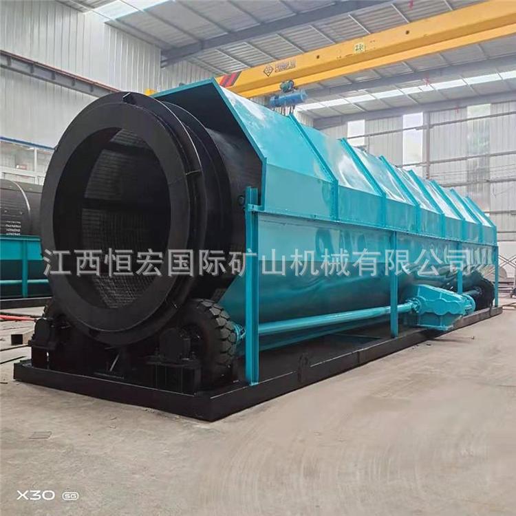 大型滚笼筛 密封滚笼猪笼筛机 有轴滚动筛 滚筒泥炉渣分离设备