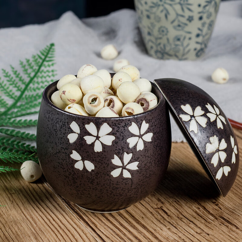 Coreless White Lotus Seeds 500g Bai Lian Zi Dried Nelumbo nucifera Seeds for Soup Congee and Tea details