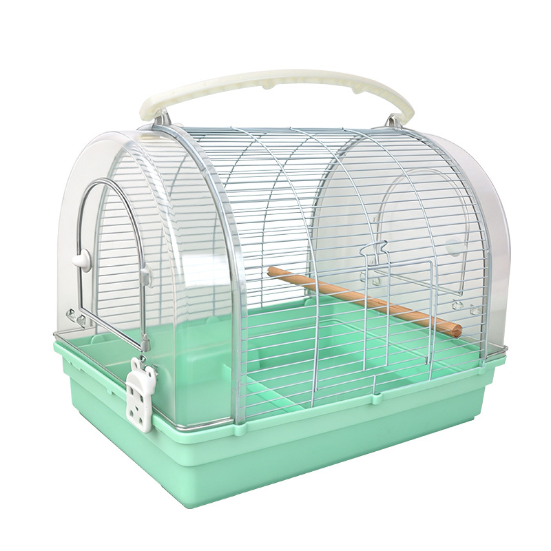 42cm papagaios fuera de la jaula de seda transversal al aire libre Peony Xuanfeng especial pequeño portátil para llevar la jaula de pájaros