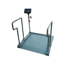 透析轮椅秤 200kg带扶手带引坡电子地磅 0.8*0.8*m电子轮椅秤