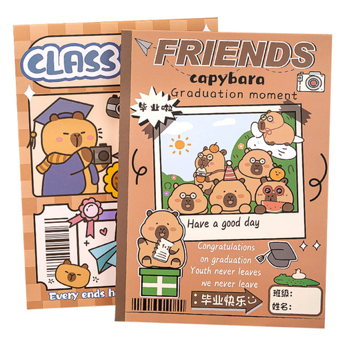 2024 New Kapibara Student Album for Sixth Graders, Creative Graduation Memory Book