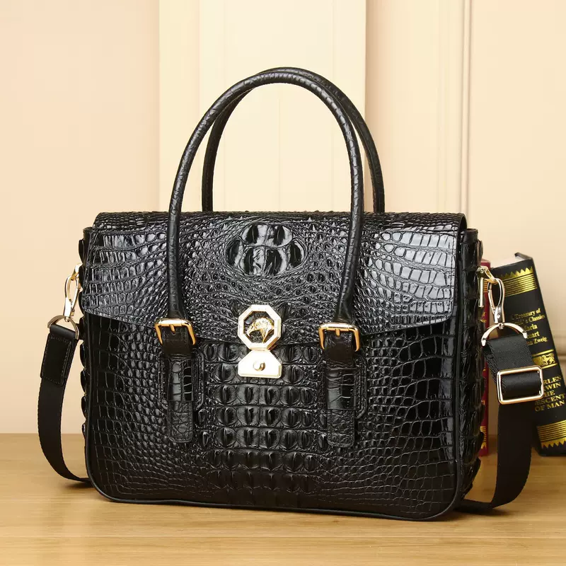 Elite laptop, bag strap one shoulder, 2022, crocodile print, simple and elegant design, business version, wholesale
