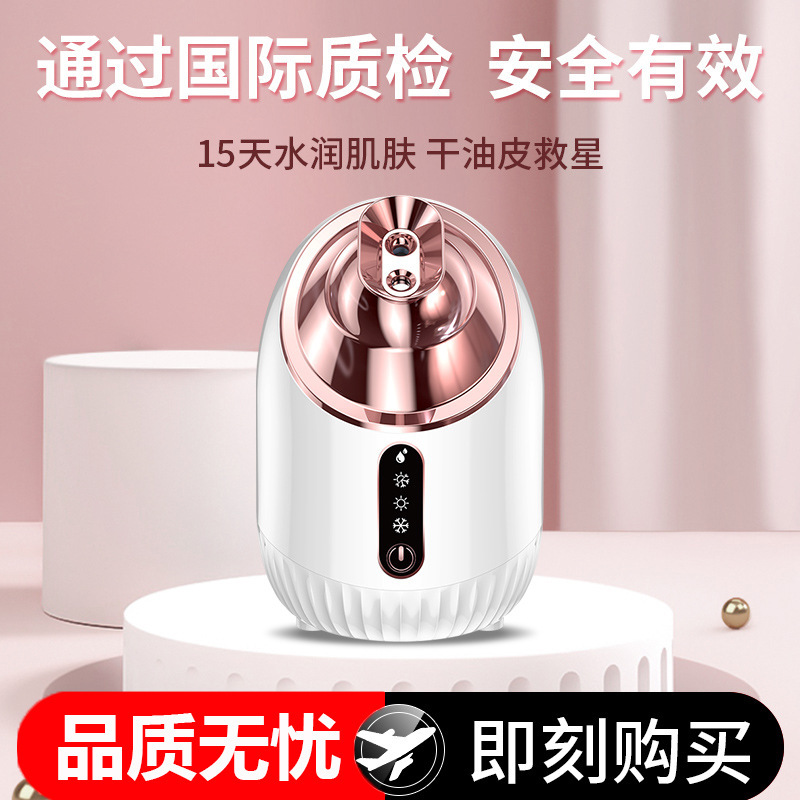 熱売蒸し顔器家庭用酸素注入器補水器顔冷熱噴霧器美容加湿噴霧器|undefined