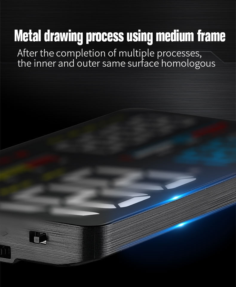 Car Head-Up Display Obd High-Definition Hud Vehicle Head-Up Display Instrument Speedometer Water Temperature Fuel Consumption Meter Cross-Border Exclusive Supply