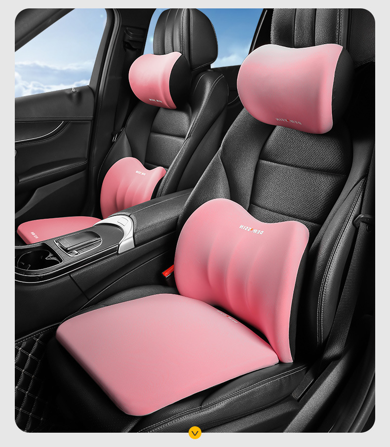 2023 new car waist support waist support car headrest waist support driving seat back cushion neck support pillow