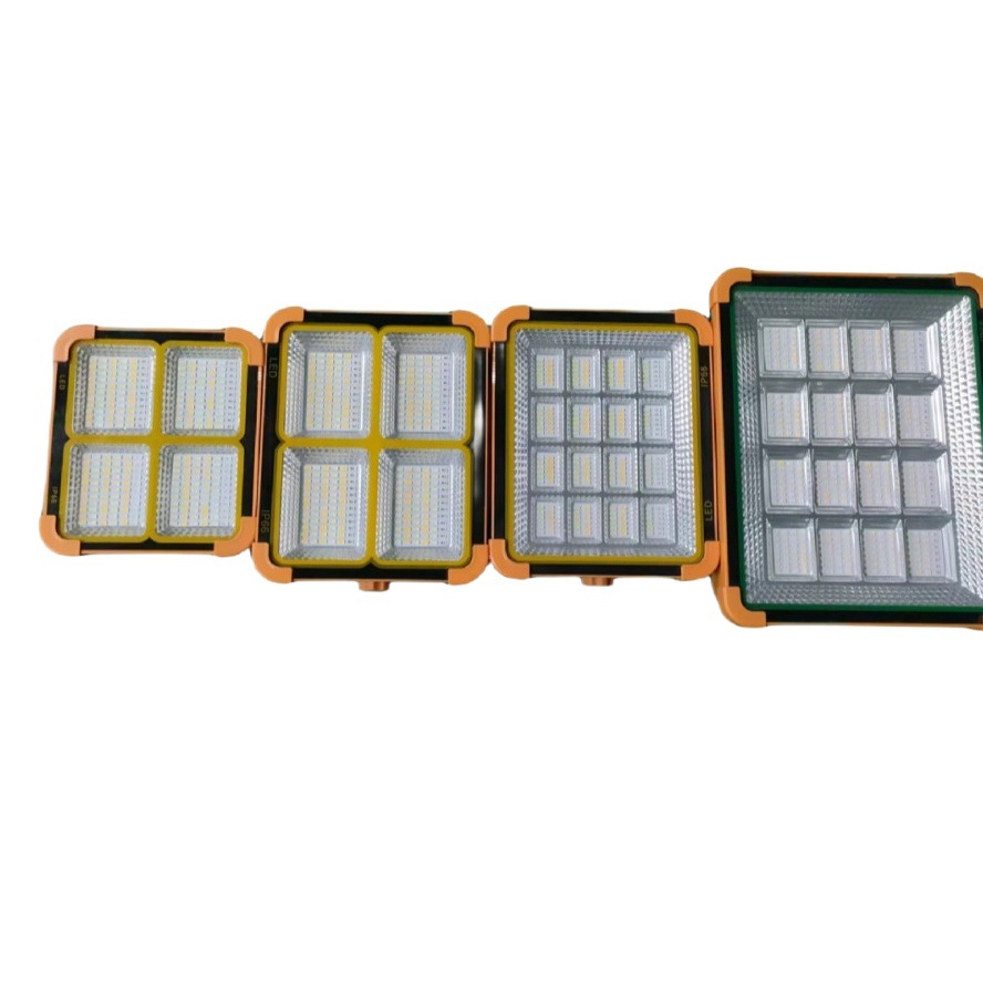 Reflector Solar para Camping, Iluminación Móvil de Emergencia, Foco para Mercado Nocturno, Puesto Callejero, Luz Amarilla Pequeña para Coche