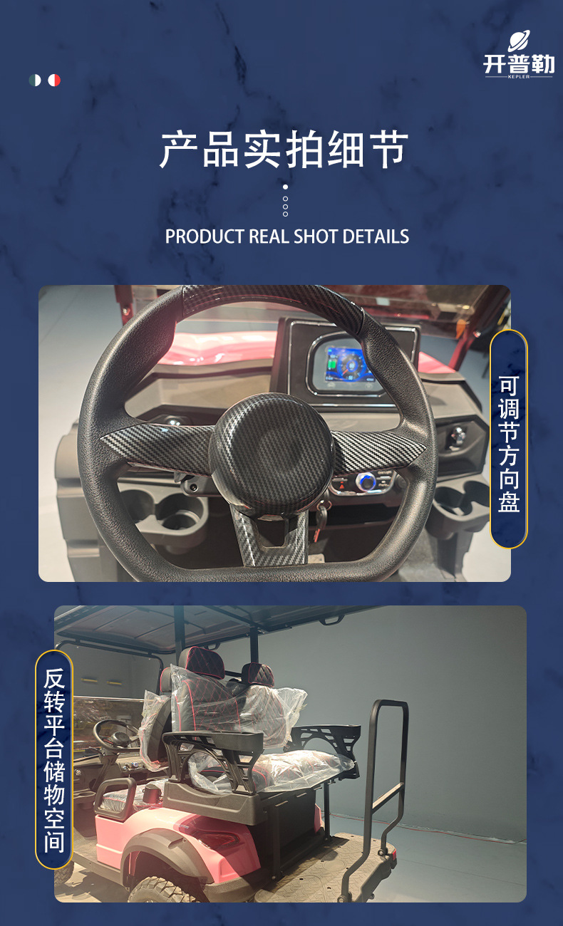 Factory Direct Sales Factory 2-Seater 4-Seater Four-Wheel Golf Cart Tourist Attractions Sightseeing Car Electric Golf Cart