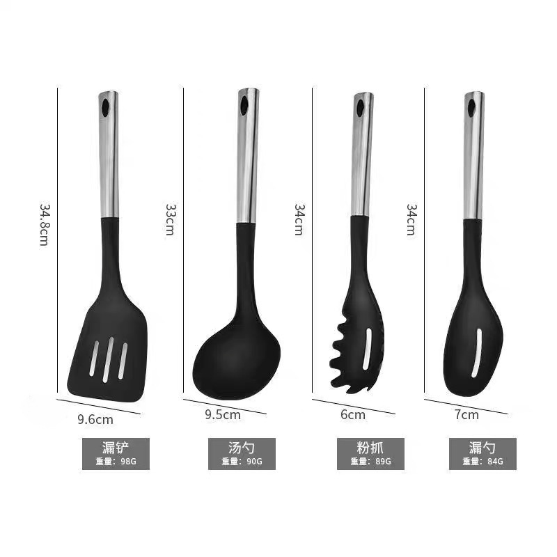 Paleta de cocina antiadherente para el hogar y para la cocina de cocina resistente a altas temperaturas de grado madre e infante