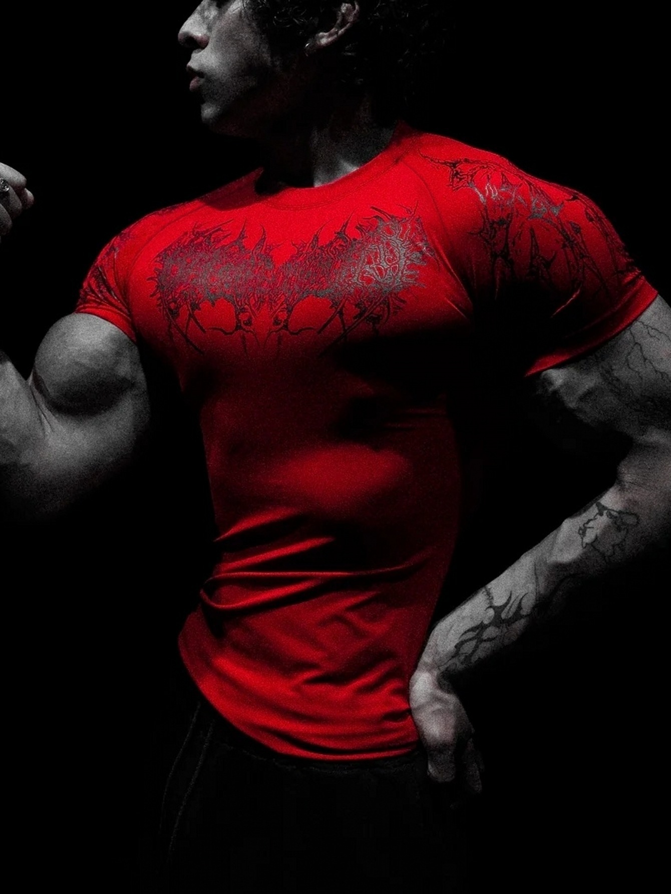 Breathedivinity Men's Fitness Top Sports Training Stretch Tight T-Shirt Cycling Quick-Dry Clothing 008_viptrois.com