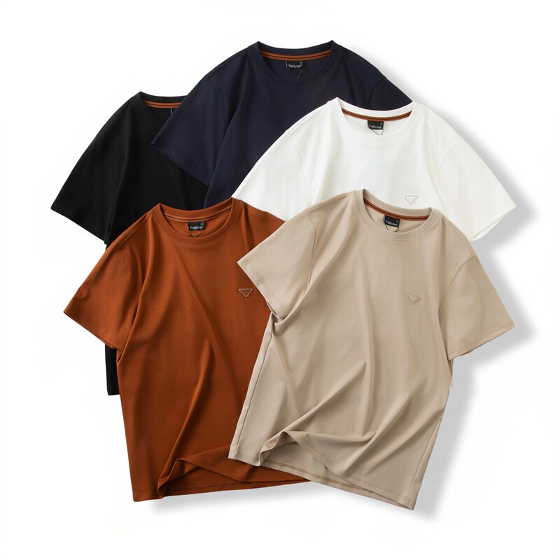 Light Luxury Triangle Flower 80-Count Supima Cotton Summer Men's Light, Silky, Cool and Breathable Casual Short-Sleeved T-Shirt Light Luxury Triangle Flower 80-Count Supima Cotton Summer Men's Light, Silky, Cool and Breathable Casual Short-Sleeved T-Shirt