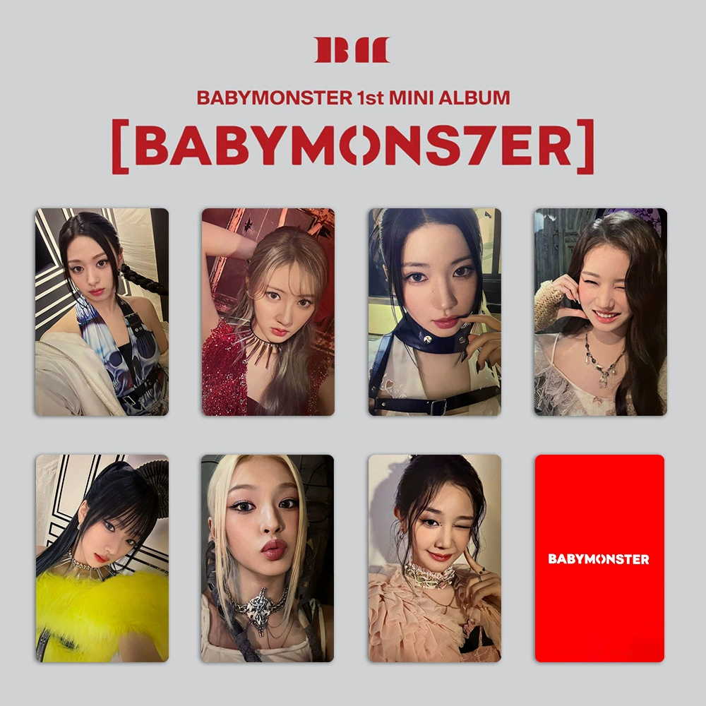 BABYMONSTER набор маленьких карточек сокровищ, монстр VCE, специальная маленькая карточка, случайные карточки Carter