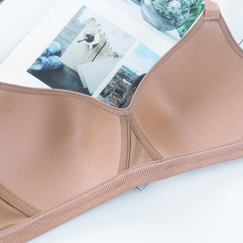 Brillante sin marcas ligero sin anillo de acero sujetador de damas anti-caída soporte para juntar ropa interior cómoda transpirable sudeste asiático