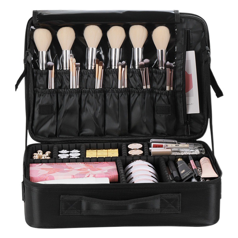 Large Capacity cosmetic storage bag disassembly partition cosmetic case makeup tattoo bag travel portable manicure kit