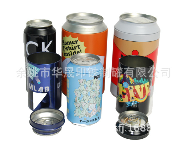 T恤包装铁罐圆形仿真可乐罐铁盒睡衣睡裙金属彩盒