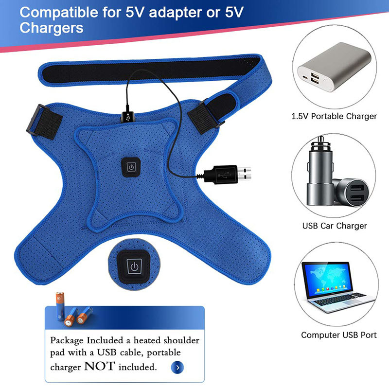 Electric Heating Shoulder Support, Shoulder Protection Cover, Therapy Massage, Recovery Shoulder, Amazon Heating, Warm Compress, Shoulder Support