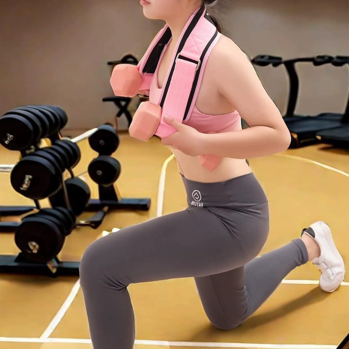 Пояс для тренировки в зале, вспомогательные гантели для йоги,