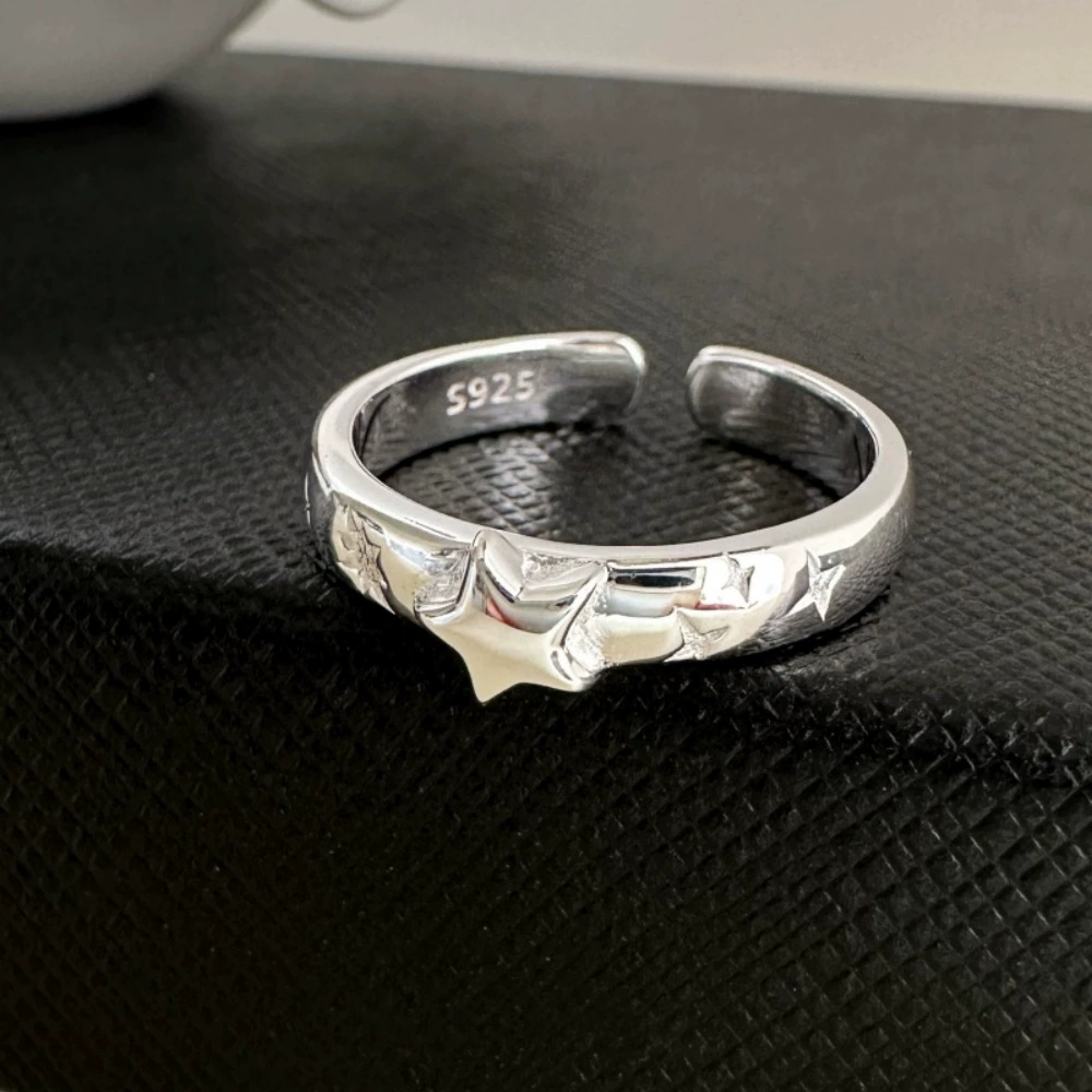 Серебряное кольцо 925 пробы, матовая отделка, стиль легкой роскоши, середний палец, не тускнеет