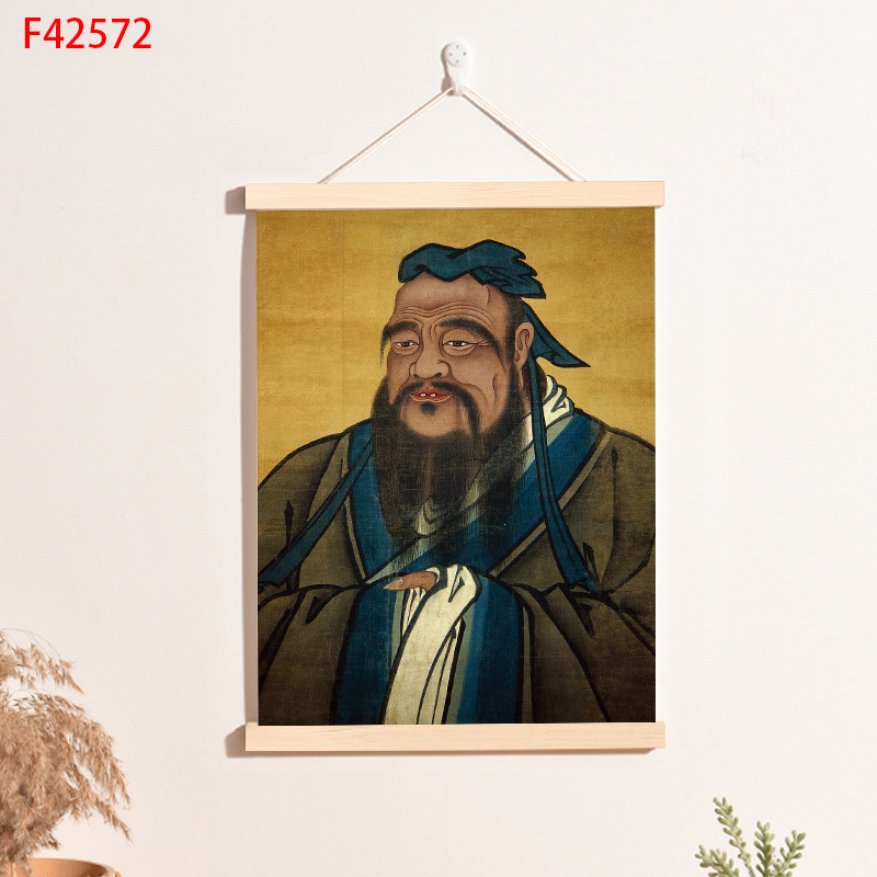 F42572 / 30*40 (oil canvas + solid wood strips + hanging rope)