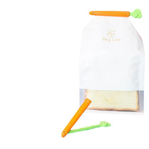 Korean carrot sealing clip creative snack food sealing machine 5 packs with magnet storage box sealing clip