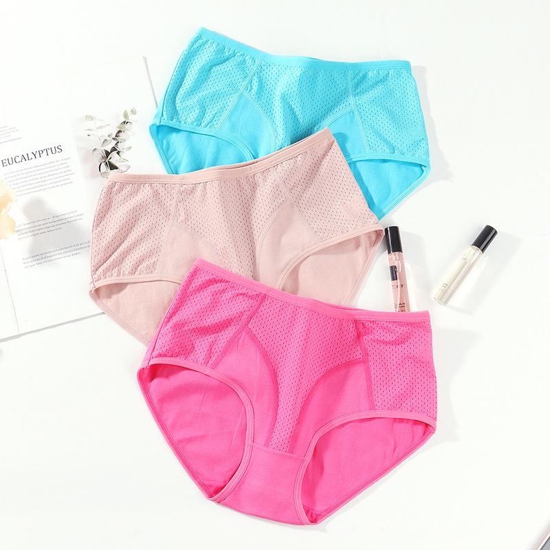 Ladies panties genuine goods palm flower 2079 solid color cotton panties breathable hole comfortable ladies panties wholesale Ladies panties genuine goods palm flower 2079 solid color cotton panties breathable hole comfortable ladies panties wholesale