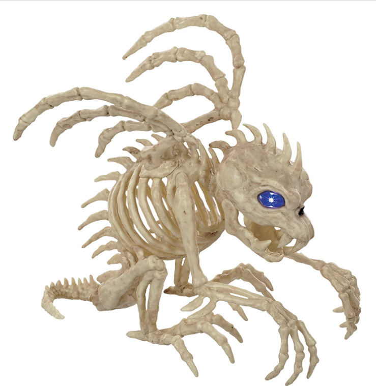 Accesorios de Halloween animal esqueleto novio novia simulación vuelo murciélago ratón araña serpiente casa embrujada decoración carretera