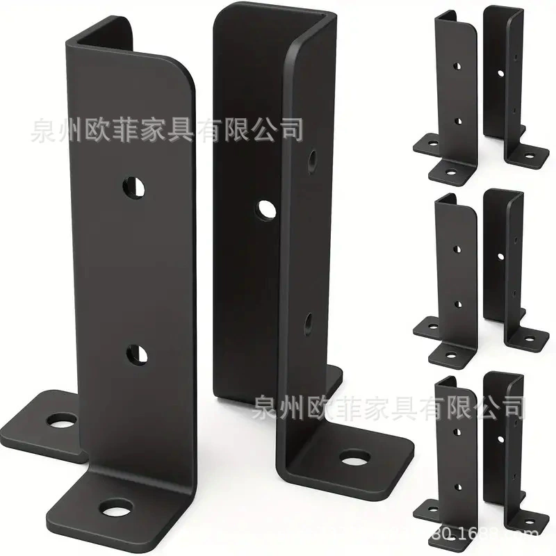 Трансграничный Temu Регулируемый деревянный забор из ротанга колонны армирование угловой кронштейн фундамент кронштейн тяжелых армирования