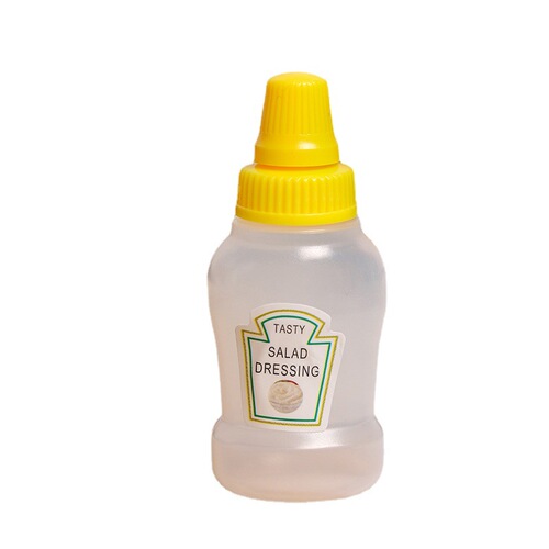 Mini cute portable soy sauce bottle, seasoning dispensing squeeze bottle, ketchup salad dressing small seasoning bottle