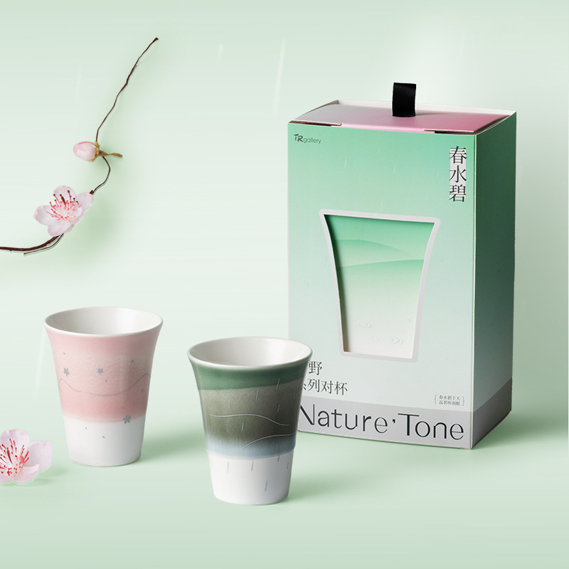 Tao Runhui Taza de cerámica de alto valor Taza de agua de pareja Taza de mano Taza personalizada Spot al por mayor